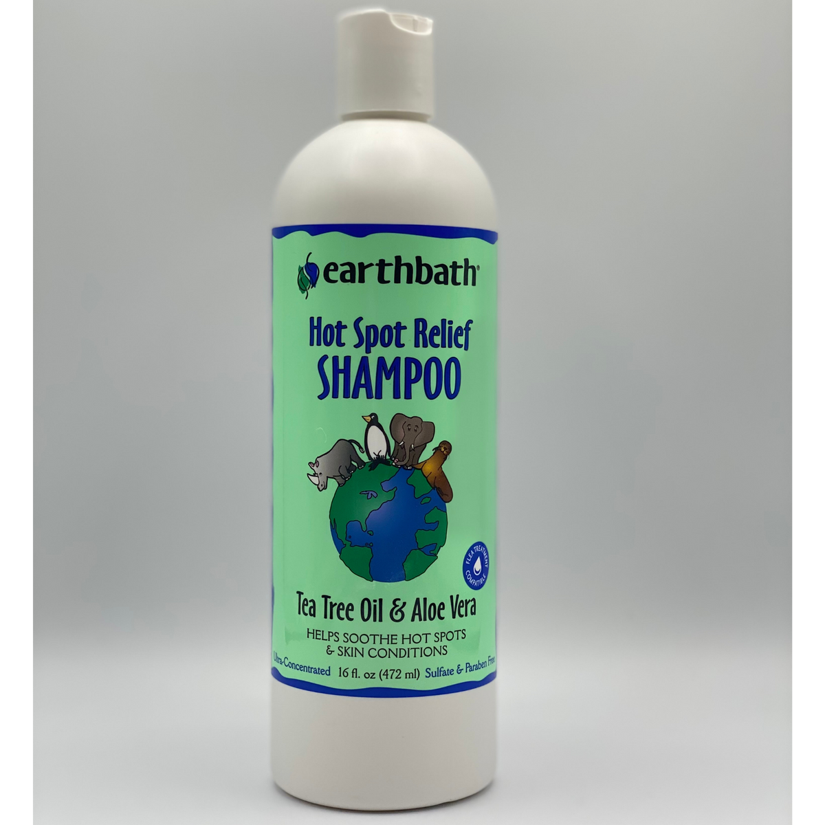 Earthbath Hot Spot Relief Shampoo Tee Tree Oil Aloe Vera