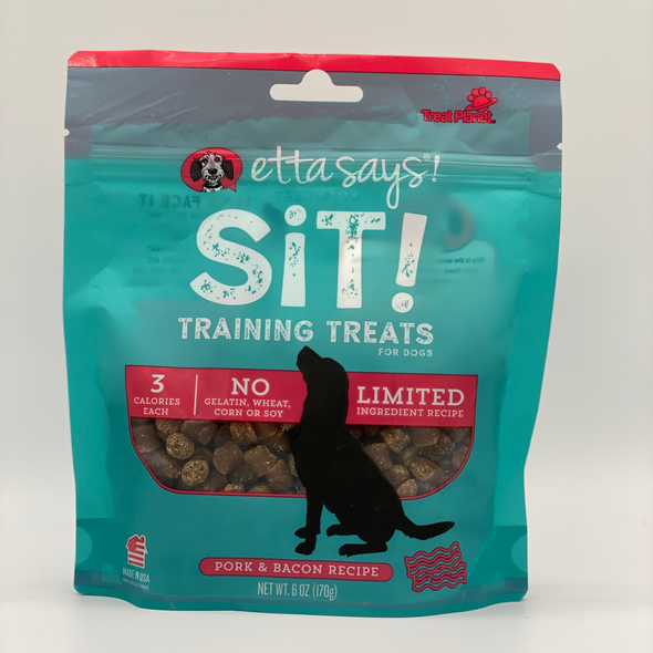 Etta Says Sit! Training Treats, Pork and Bacon