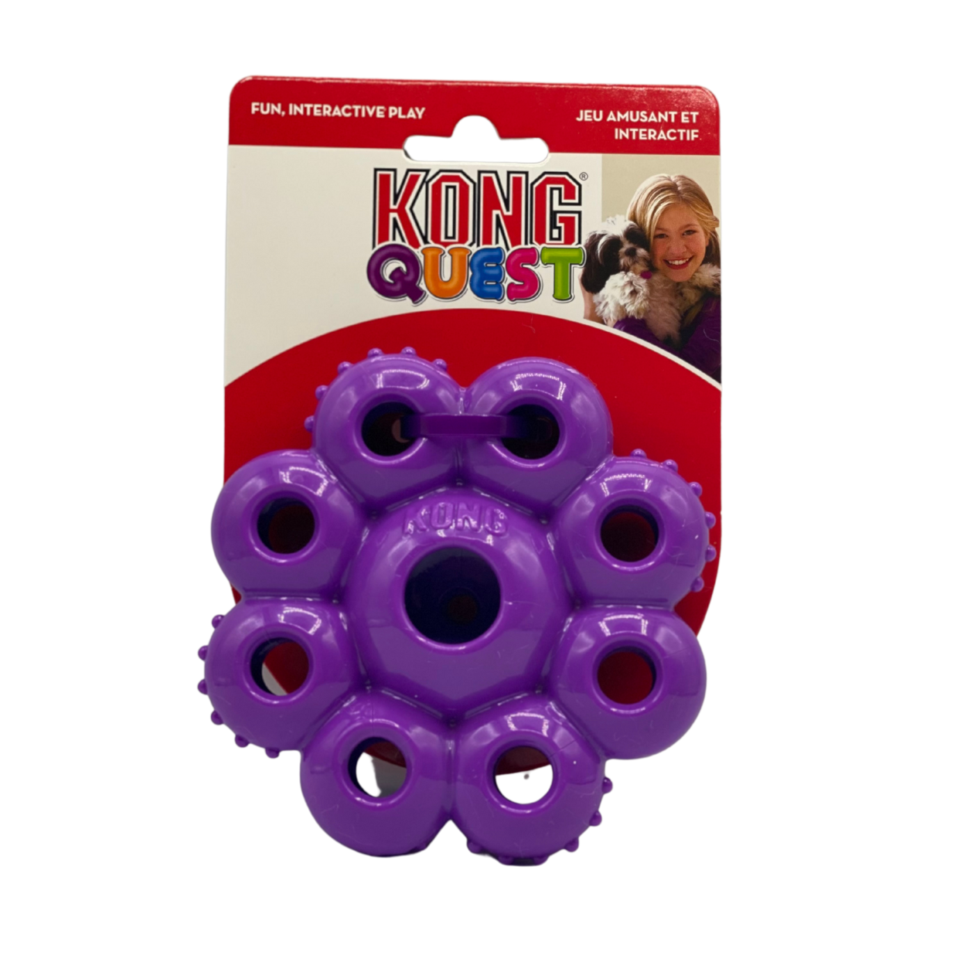 Kong top purple toy